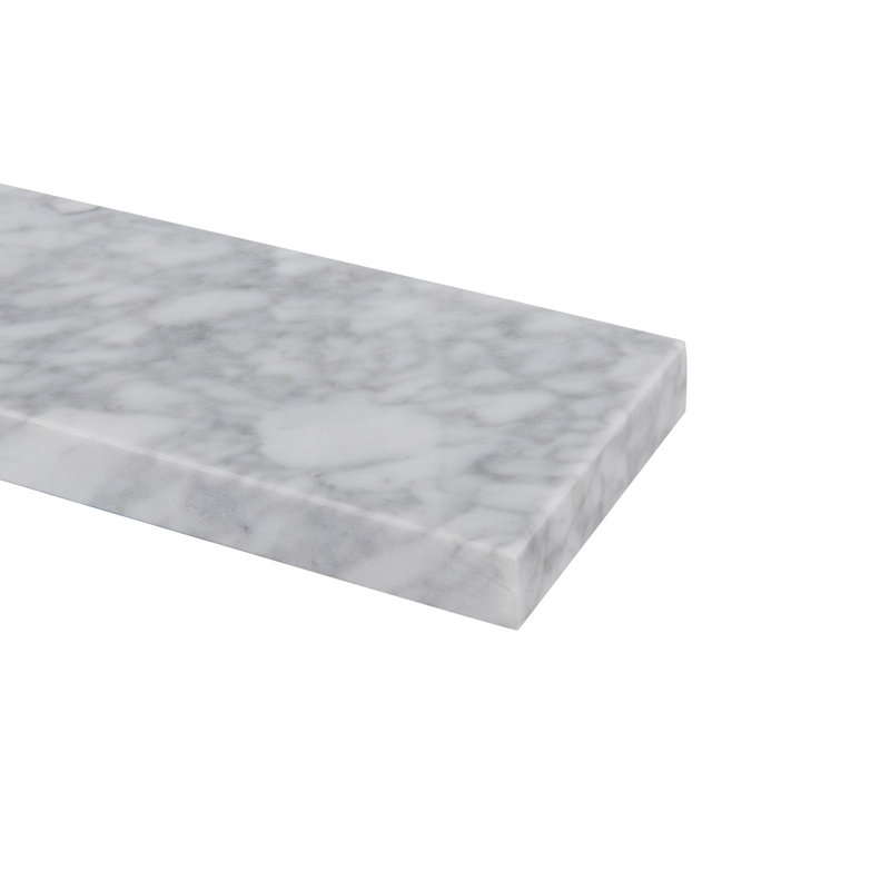 PROOX 21.25" Wide White Carrara Marble Side Splash For Vanity Sink Top